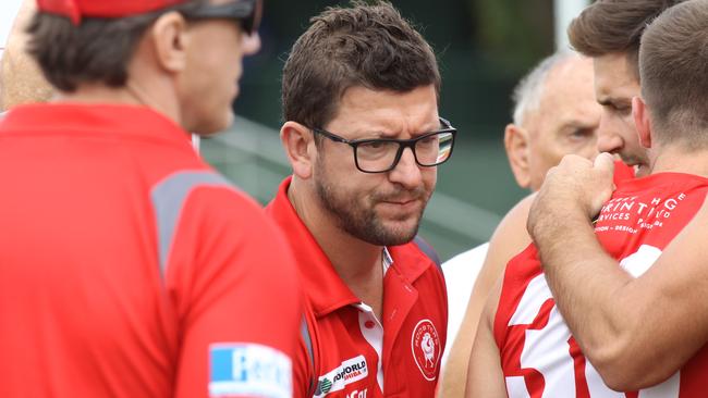 North Adelaide coach Josh Carr will be hoping for a repeat of last year’s impressive win over West Adelaide at Prospect Oval. Picture: Dean Martin