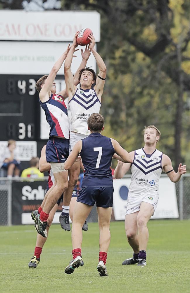 Bailey Boag made a habit of beating rivals to the ball. Picture: Mathew Farrell