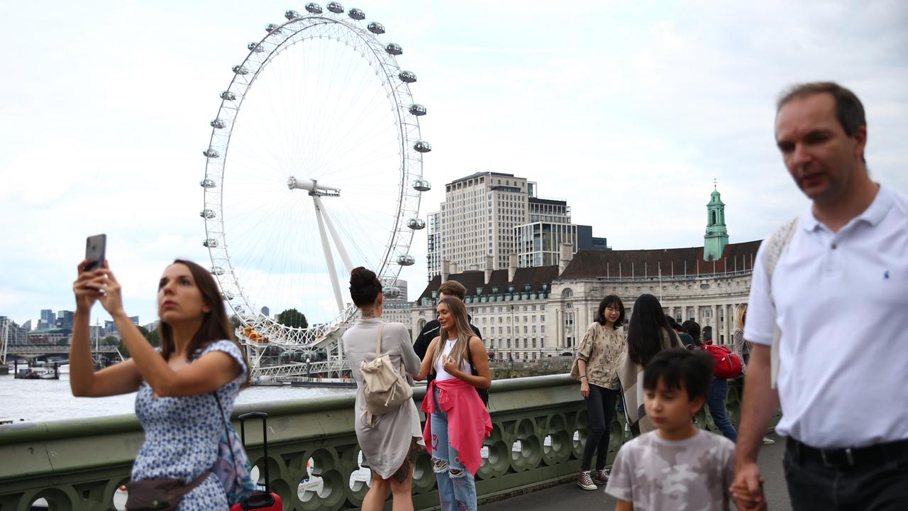 London is once again bustling after high vaccination rates allowed it to reopen. Picture: Getty Images