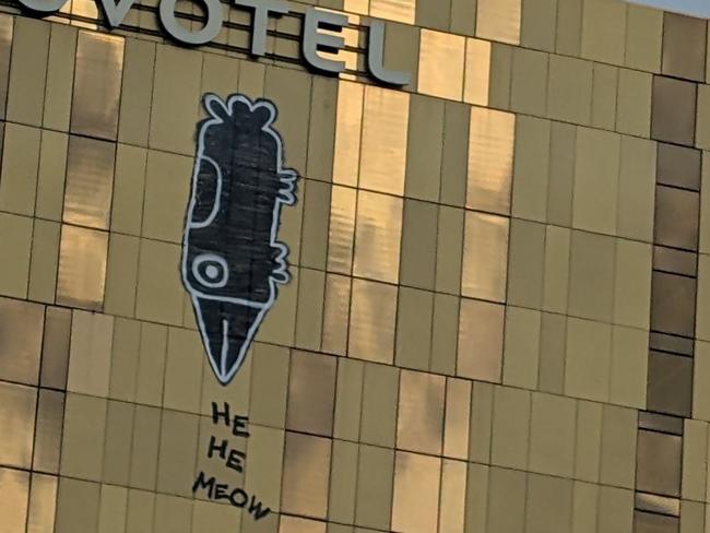 Pam the Bird strikes again at the Novotel Picture: Toby Hussey.