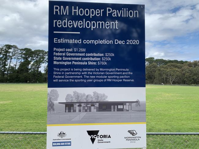 A new modular sporting pavilion is planned for RM Hooper Oval.