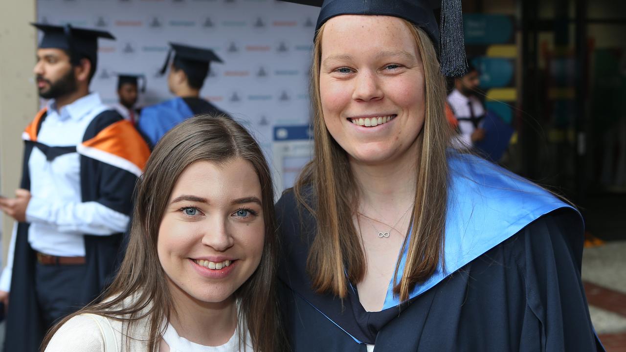 Deakin graduation: Samantha Petrova and Rachael Adam