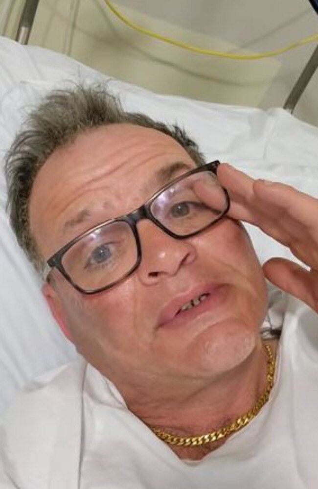 The explosion has left Andrew Dale in a Sydney hospital.
