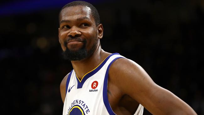 Kevin Durant scored 43 points in game three of the NBA finals. Picture: Getty Images