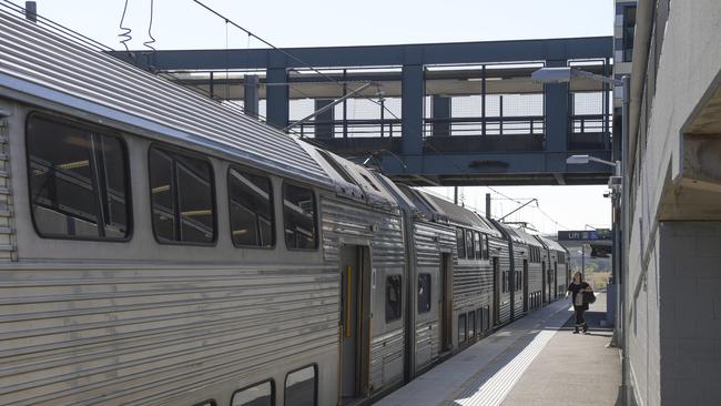 A man is alleged to have exposed himself on a train travelling from Campbelltown to the city.