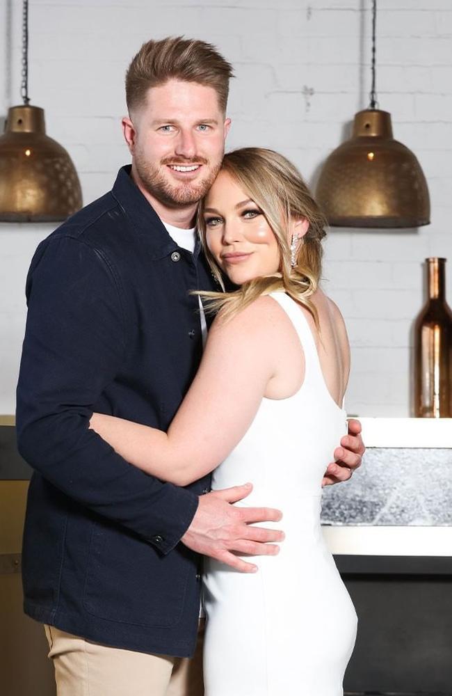 Bryce Ruthven and Melissa Rawson. Picture: Channel 9