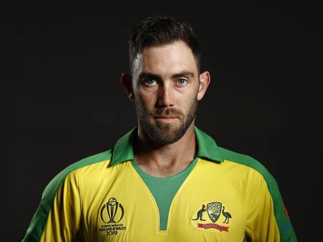 BRISBANE, AUSTRALIA - MAY 07: Glenn Maxwell of Australia poses during an Australia ICC One Day World Cup Portrait Session on May 07, 2019 in Brisbane, Australia. (Photo by Ryan Pierse/Getty Images)