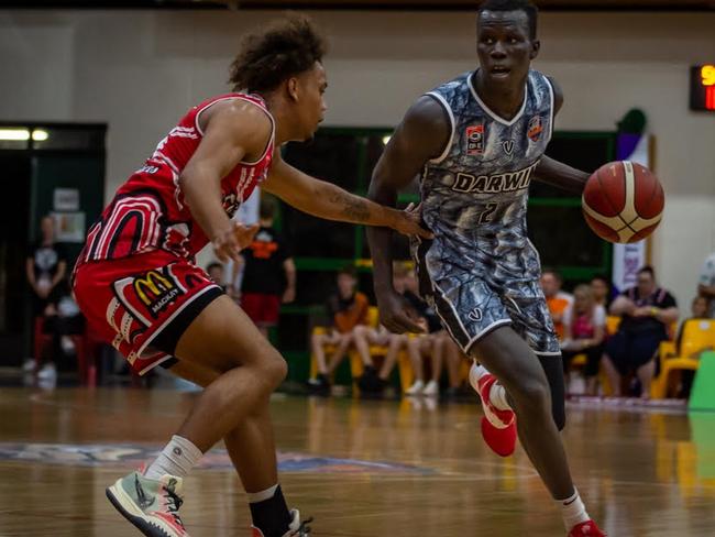 Makuach Maluach had a season-high 36 points against Mackay Meteors in NBL1 North. Picture: Ben Thompson.