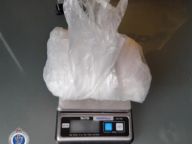 The Coles bag wa found to contain nearly half a kilogram of cocaine. (File image from Strike Force Stornaway.