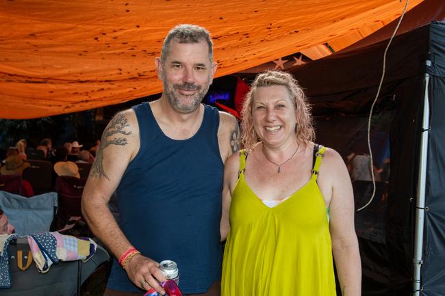 Ben and Nat Vonthien from Finch Hatton at Wintermoon Festival at Mount Charlton.Picture: Michaela Harlow