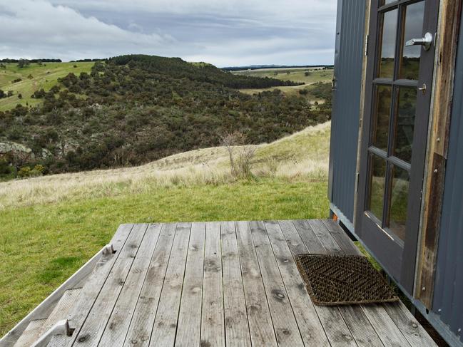 REGIONAL REPORT: Tiny HomesSarah and Daniel Ajzner have built two tiny homes on their goat dairy property, as a way to add accommodation and farm stay on their property. About the trend to add accommodation and housing solutions in regional areas by using tiny homes.PICTURED: Sarah Ajzner and one of the tiny homes.PICTURE: ZOE PHILLIPS