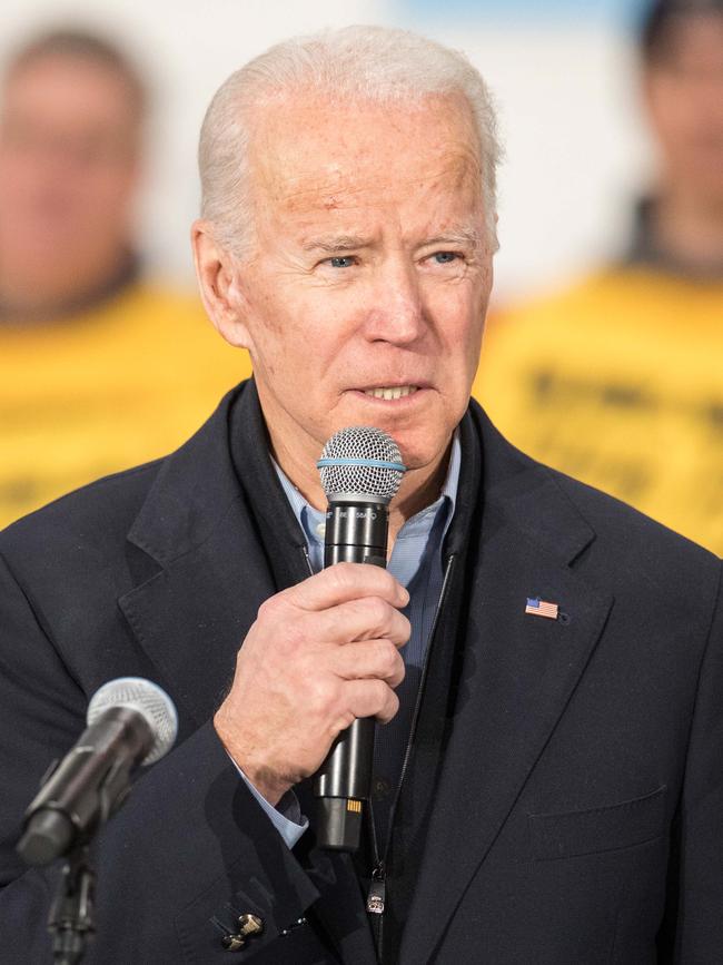 Former vice president and long-term frontrunner Joe Biden has suffered a crushing blow. Picture: AFP