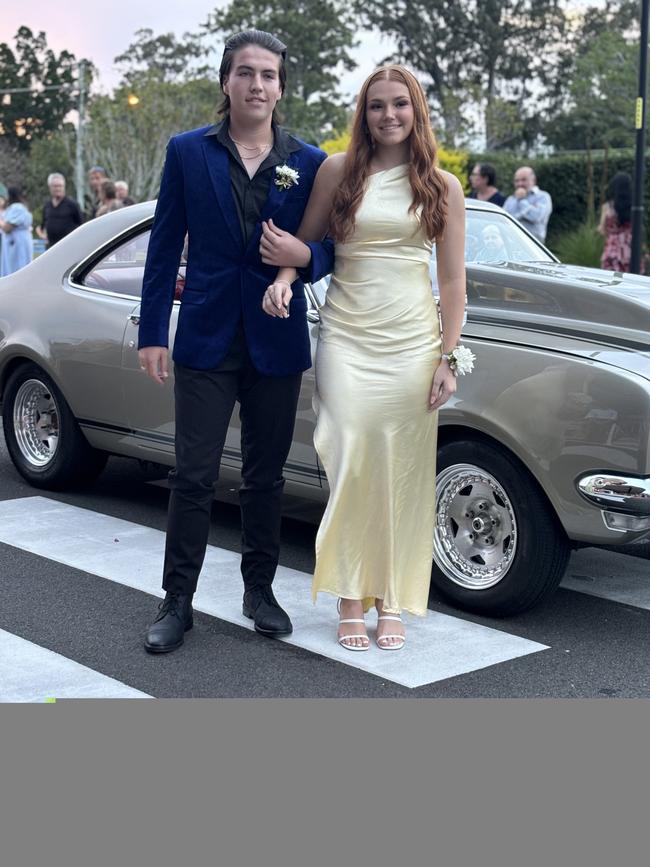 The students of Aldridge State High School arriving at their formal.