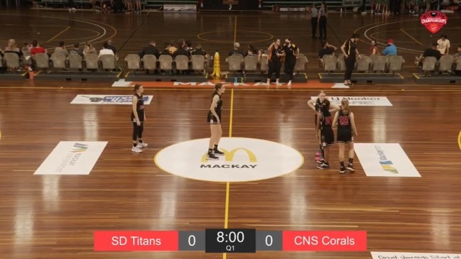 Replay: Queensland Basketball - U14 Girls Championship -  Div 2 - SF - Southern Districts Titans v Cairns Corals