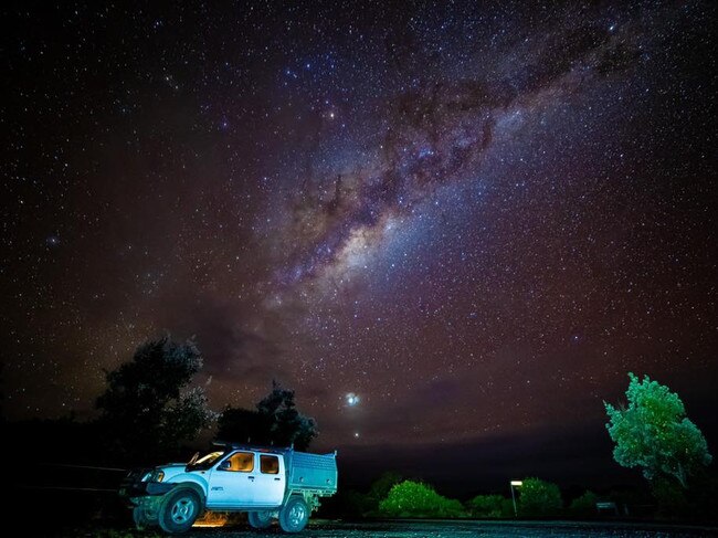 SOCIAL MEDIA IMAGE DISCUSS USE WITH YOUR EDITOR - A stunning Milky Way picture at Black Rocks camping ground in the Bundjalung National Park on Friday night. Photo: Daniel Mabbott