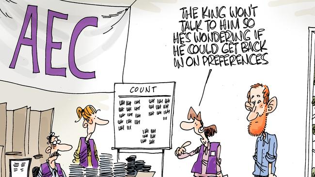 The Advertiser Cartoon  . 4th May 2025 . Broelman