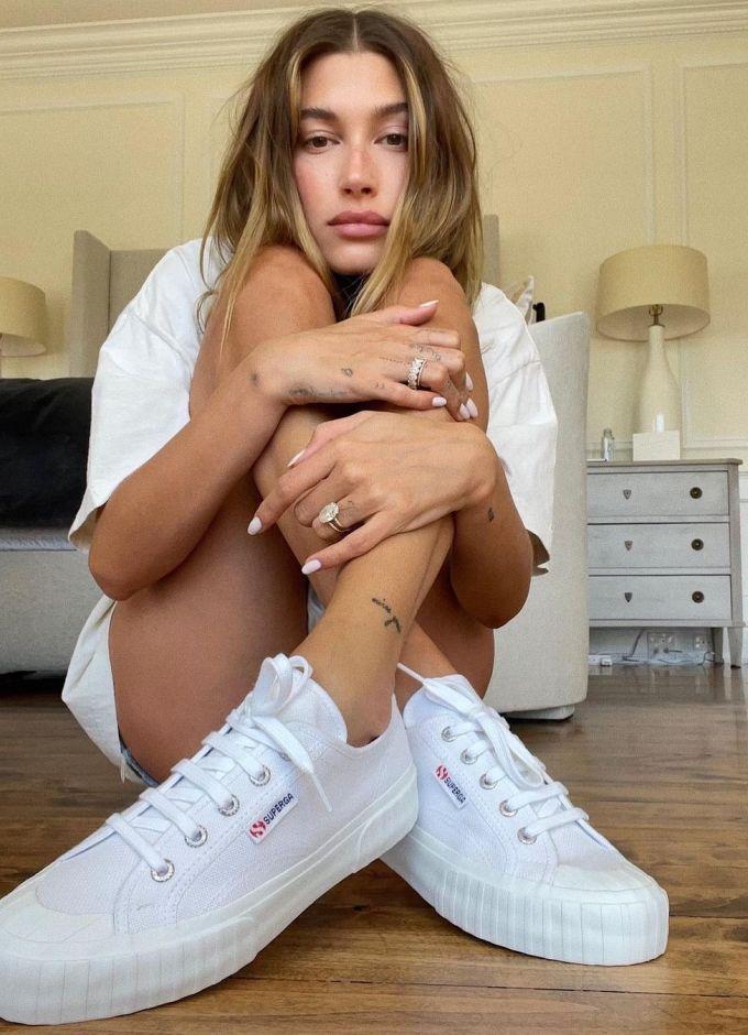 Hailey Bieber sneakers Vogue Australia