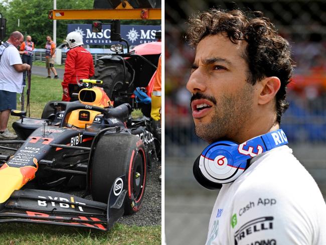Daniel Ricciardo watched as his rivals fell apart. Photo: Getty.