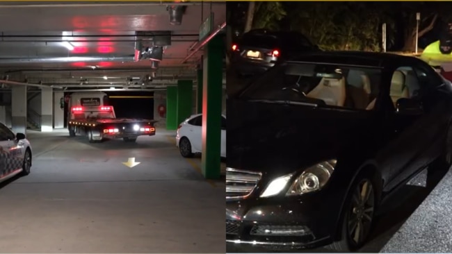 Two stolen cars recovered on the Gold Coast as police hunt gang of serious repeat juvenile offenders. Picture: 9News