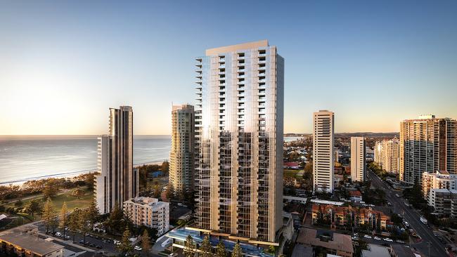 Varsity Lakes group ULTIQA Hotels and Resorts bought the rights to a 256-apartment tower from Melbourne developer Little Projects. Photo: Supplied