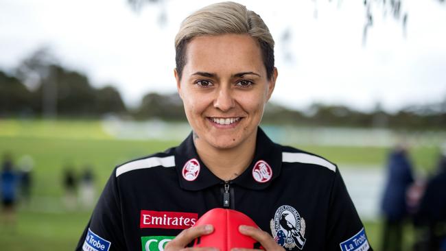 Moana Hope has risen to AFL stardom. Picture: Mark Dadswell