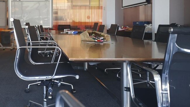 Empty offices in Melbourne’s Docklands. Picture: Alex Coppel