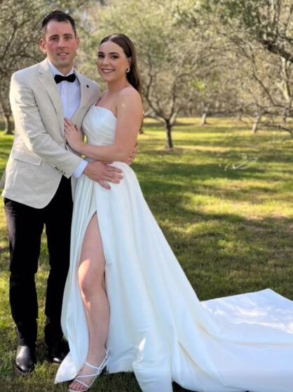 Mitchell Gaffney and Madeleine Edsell tied the knot on Sunday afternoon. Picture: Facebook