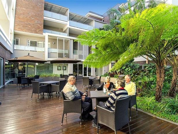 Residents of the existing Oceangrove seniors living complex at Dee Why. The RSL club said it wants to offer more housing options for older people. Picture: Supplied.