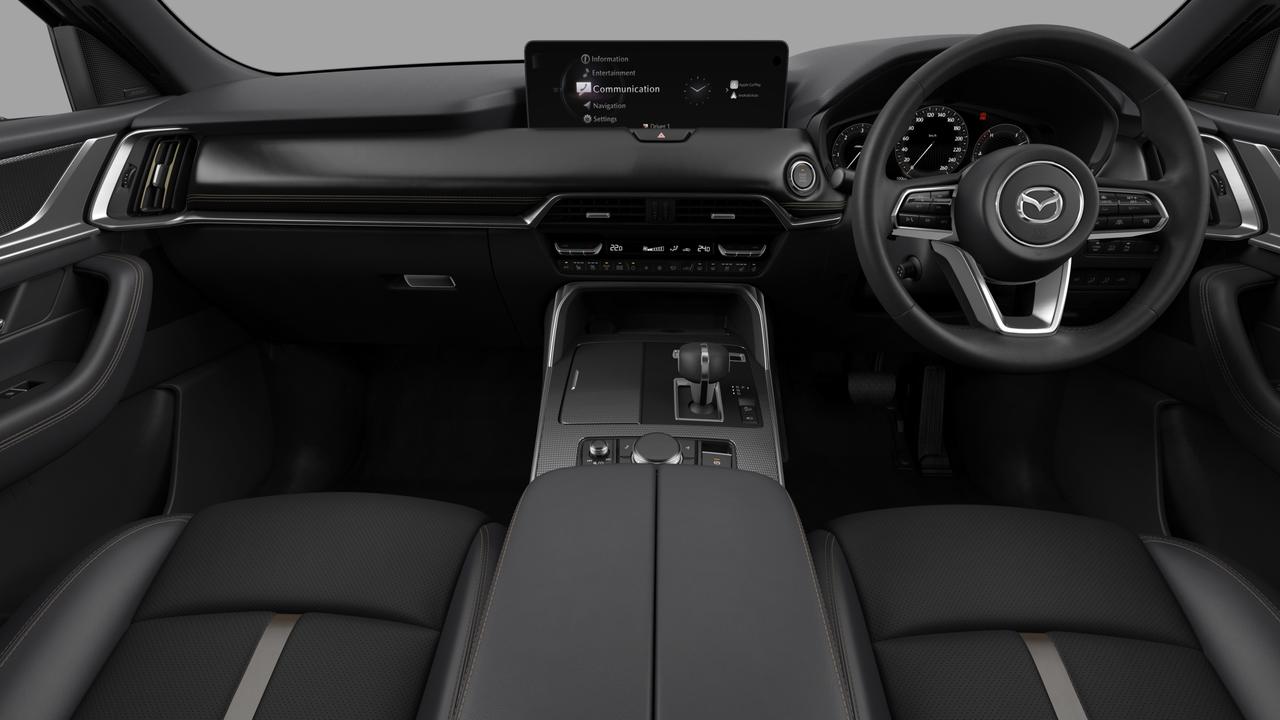 The CX-90’s cabin is well presented, with quality materials used throughout. Picture: Supplied.