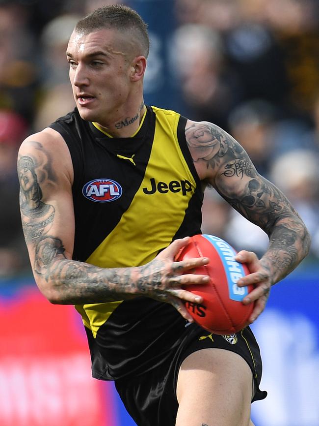 Dustin Martin is one of the first players picked this year.