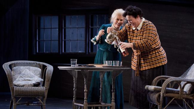 Actors Robyn Nevin and Emily Russell in a scene from the Eugene O'Neill play Long Day's Journey Into Night with Sydney Theatre Company in 2010. Picture: Supplied