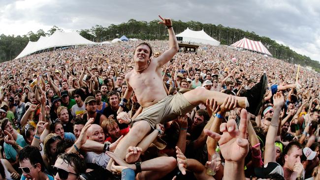 Falls Festival, the annual long-running New Year’s music event, will take a year off to “rest, recover, and recalibrate.” Picture: Getty