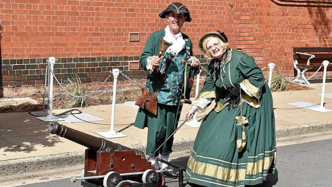 Maryborough&#39;s Town Crier and Mary Heritage. Picture: Valerie Horton