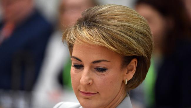 Minister for Jobs Michaelia Cash at Senate Estimates on Tuesday. Picture; AAP.