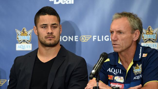 Neil Henry thrilled to announce Hayne is now a Titan. Picture: AAP Image/Dan Peled