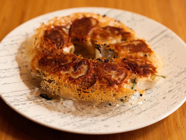 Pot Sticker Dumpling House’s pan-fried pork dumplings with their crisp, lacy edges and tender filling are a crowd favourite. Picture: MIREILLE MERLET