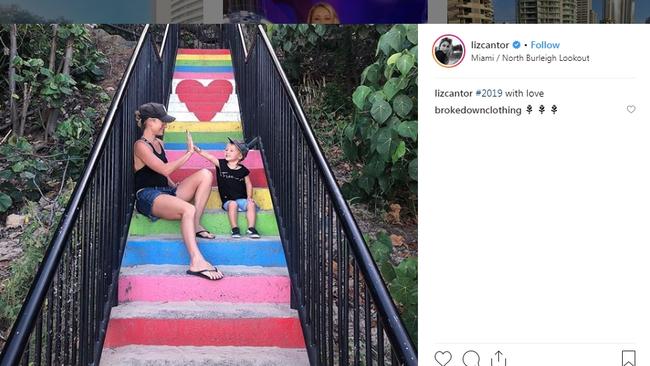 The rainbow steps get the tick of approval from Channel 7 presenter Liz Cantor. Instagram- @lizcantor