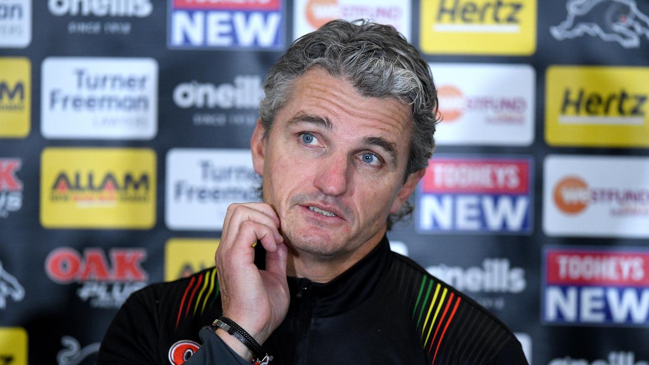 Panthers coach Ivan Cleary copped a $20,000 breach notice for comments about referees. Picture: AAP