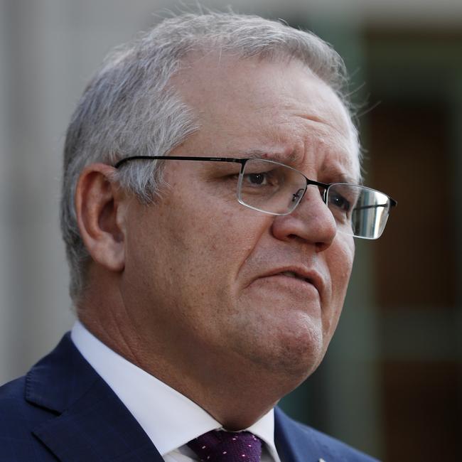 Prime Minister Scott Morrison on Thursday. Picture: Nikki Short/NCA NewsWire