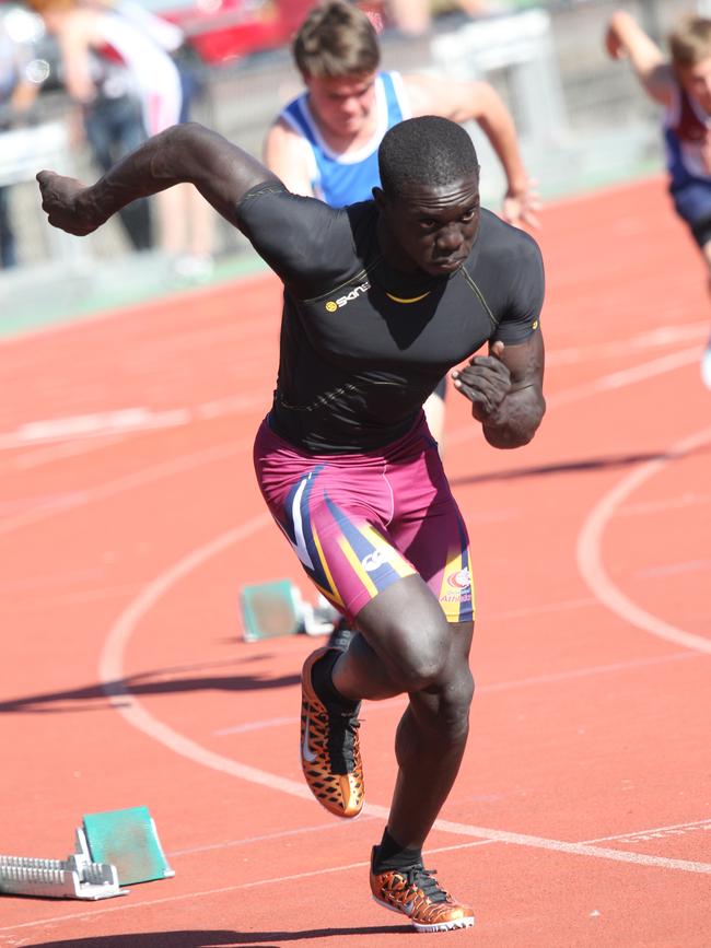 Athletics at Gold Coast Athletics Track, Griffith University. Photo of Gatkuath Chol.