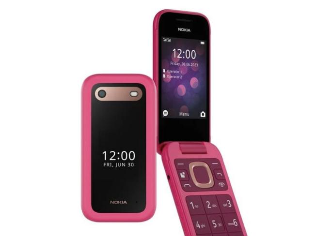 Nokia 2660 Flip in pop pink. Picture: The Good Guys