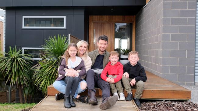 The Sheringham family recently sold their Highton home. The suburb has been named among the top performing areas in the past three months. Picture: Mark Wilson