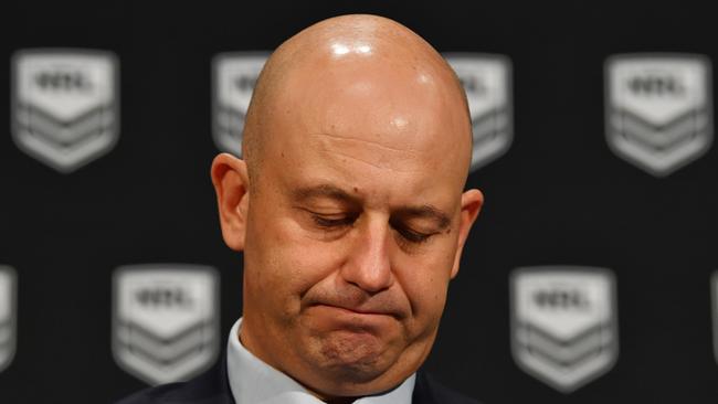 NRL CEO Todd Greenberg has contacted the Roosters to tell them the previous NRL administration overreacted with Pearce’s 2016 punishment. Picture: AAP