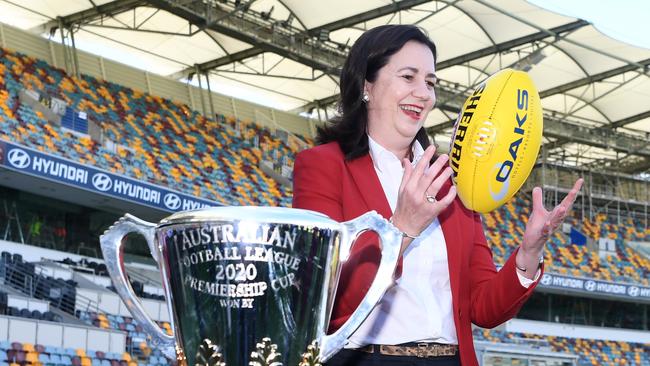 The AFL Grand Final in Brisbane may help their bid to takeover in Queensland. Picture: NCA NewsWire.