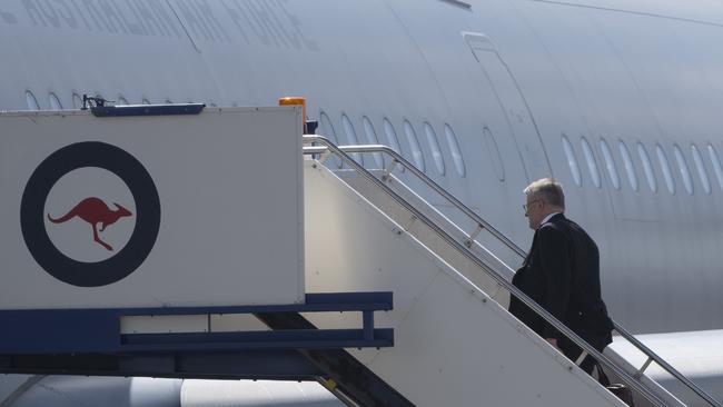 Anthony Albanese departs Canberra to attend the APEC Economic Leaders' Meeting in San Francisco. Picture: NCA NewsWire / Martin Ollman