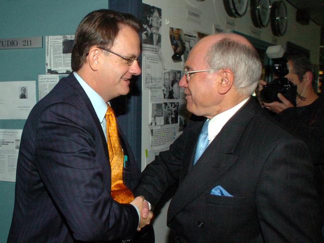 Mark Latham hands John Howard victory in 2004. Picture: John Feder