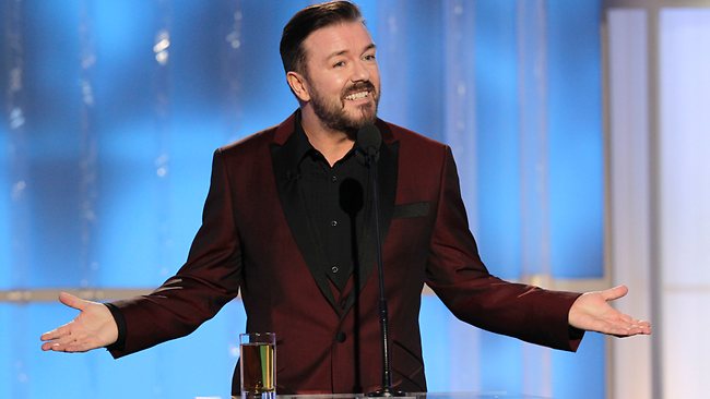Gervais drops F-bomb as Williams wins