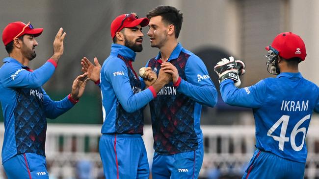 Australia will face Afghanistan in a crunch World Cup clash on Tuesday at the Wankhede Stadium. Picture: AFP