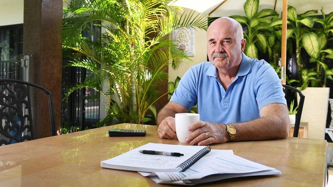 Annandale resident David Kirkpatrick's home insurance bills have skyrocketed. Picture: Shae Beplate.