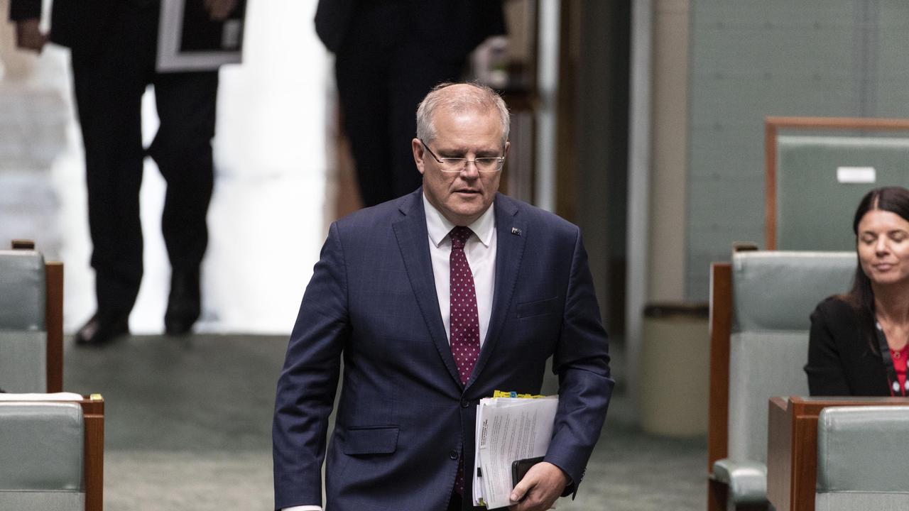 Last night, Prime Minister Scott Morrison announced new measures to contain the spread of the virus. Picture: Gary Ramage